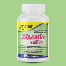 Arymar Diosmin Plus 900mg   Circulation  Vein Support, 60 Capsules