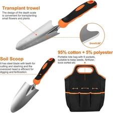 Gardening Tool Set, Stainless Steel Heavy Duty Gardening Tool Set