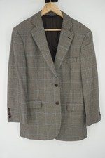 Brooks Brothers 1818 Madison Blazer Brown Plaid Check Wool Sport Coat 38S