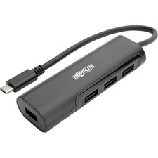 Eaton Tripp Lite Series 4-Port USB-C Hub, USB 3.x 5Gbps , 4x USB-A Ports, Black