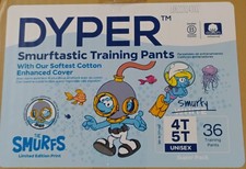 Smurfs Limited Edition Print Dyper Smurftastic Size 4T-5T 36 Count Training
