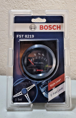 BOSCH FST8219 Style Line 2'' Fuel Level Gauge 12V Black Face