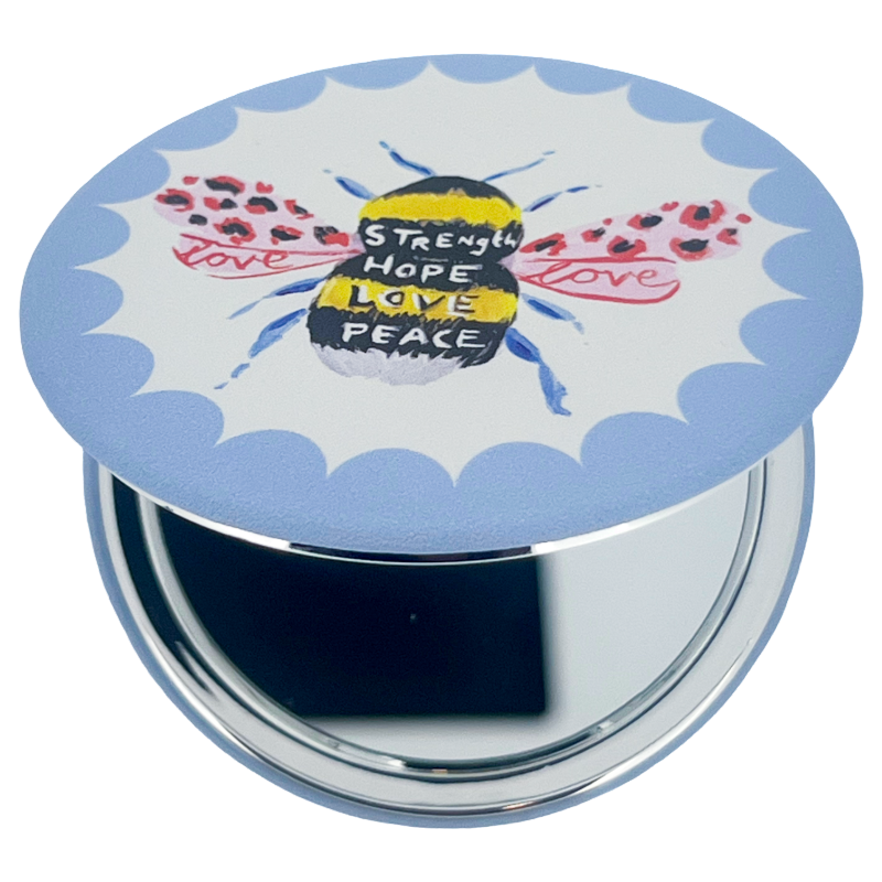 Compact Mirror Makeup Souvenir Eleanor Bowmer Manchester Bee