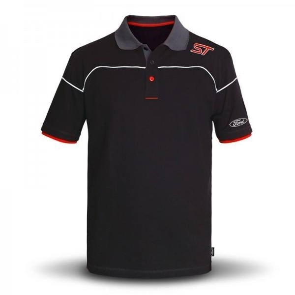 Men Ford Polo-Shirt Black M