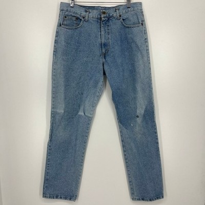 Super Basic Jeans Mens Vintage Light Wash Straight Leg Jeans Italy 38/52