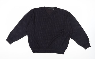Schwarzer Pullover Pulli Herren UK Größe 2XL Preswick & Moore