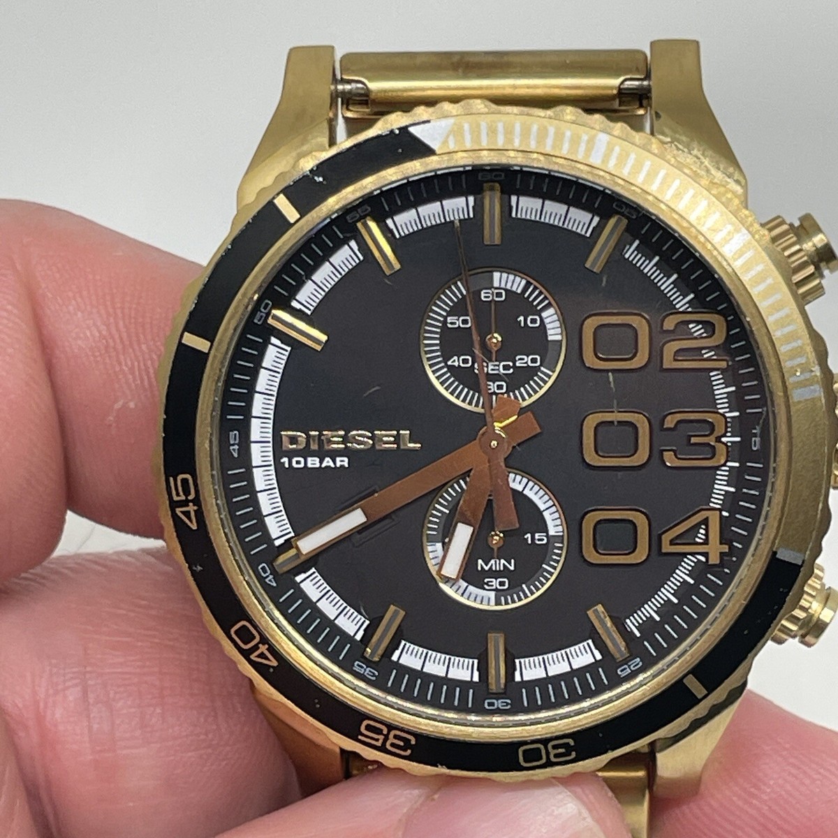 DIESEL DOUBLE DOWN DZ4337 CHRONOGRAPH DATE QUARTZ MEN WATCH | eBay