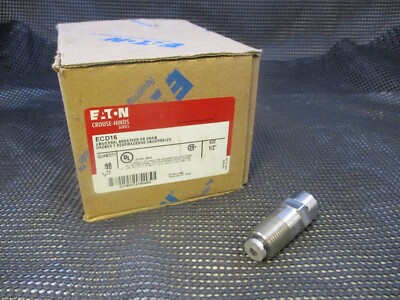(QTY 1) CROUSE HINDS ECD16 BREATHER OR DRAIN 1/2'' STAINLESS STEEL GROUP B