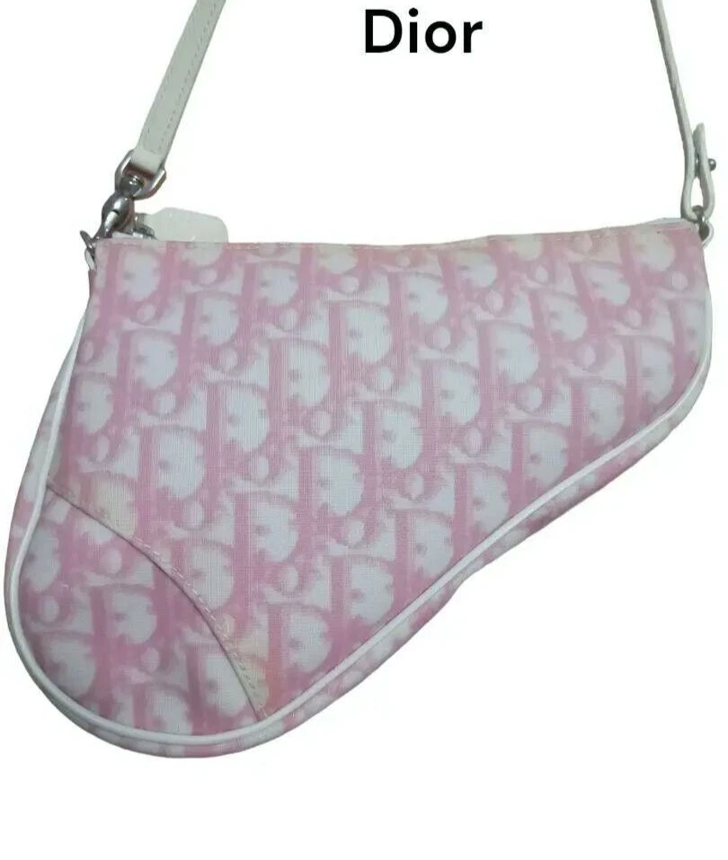 Preços baixos em Bolsas e Sacolas Dior Saddle Rosa para mulheres