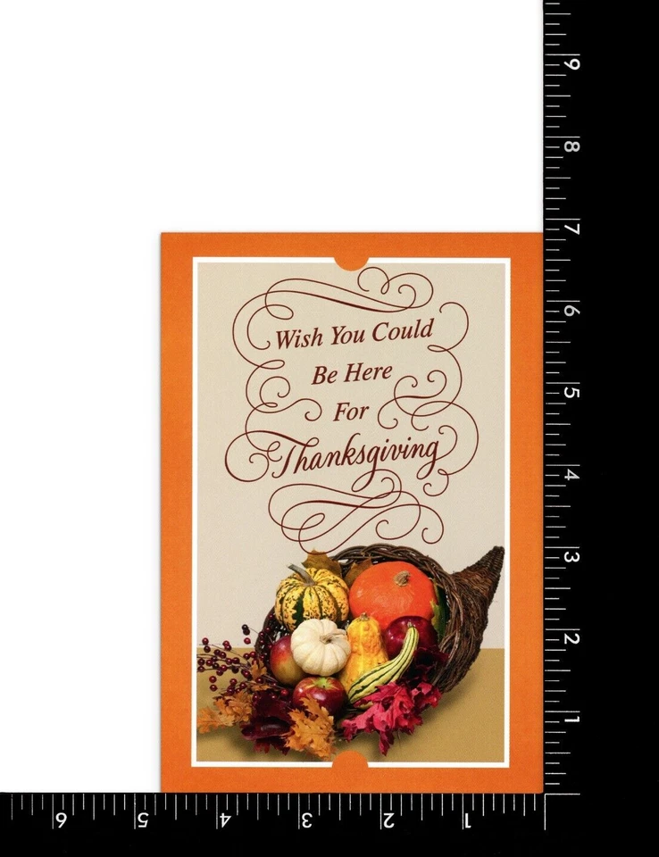 Across The Miles THANKSGIVING Greeting Card, Wish You Were Here by Hallmark +✉ - Image 3 of 4