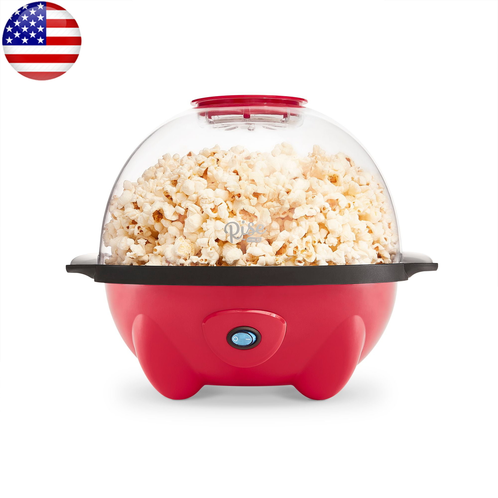 Stirring Electric Popcorn Popper Lid Serving Bowl Convenient Storage 18