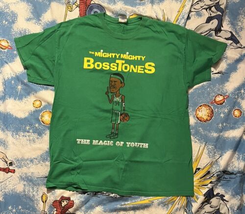 THE MIGHTY MIGHTY BOSSTONES SHIRT THE MAGIC OF YOUTH Boston Y2K Paul Pierce EUC - Picture 1 of 7