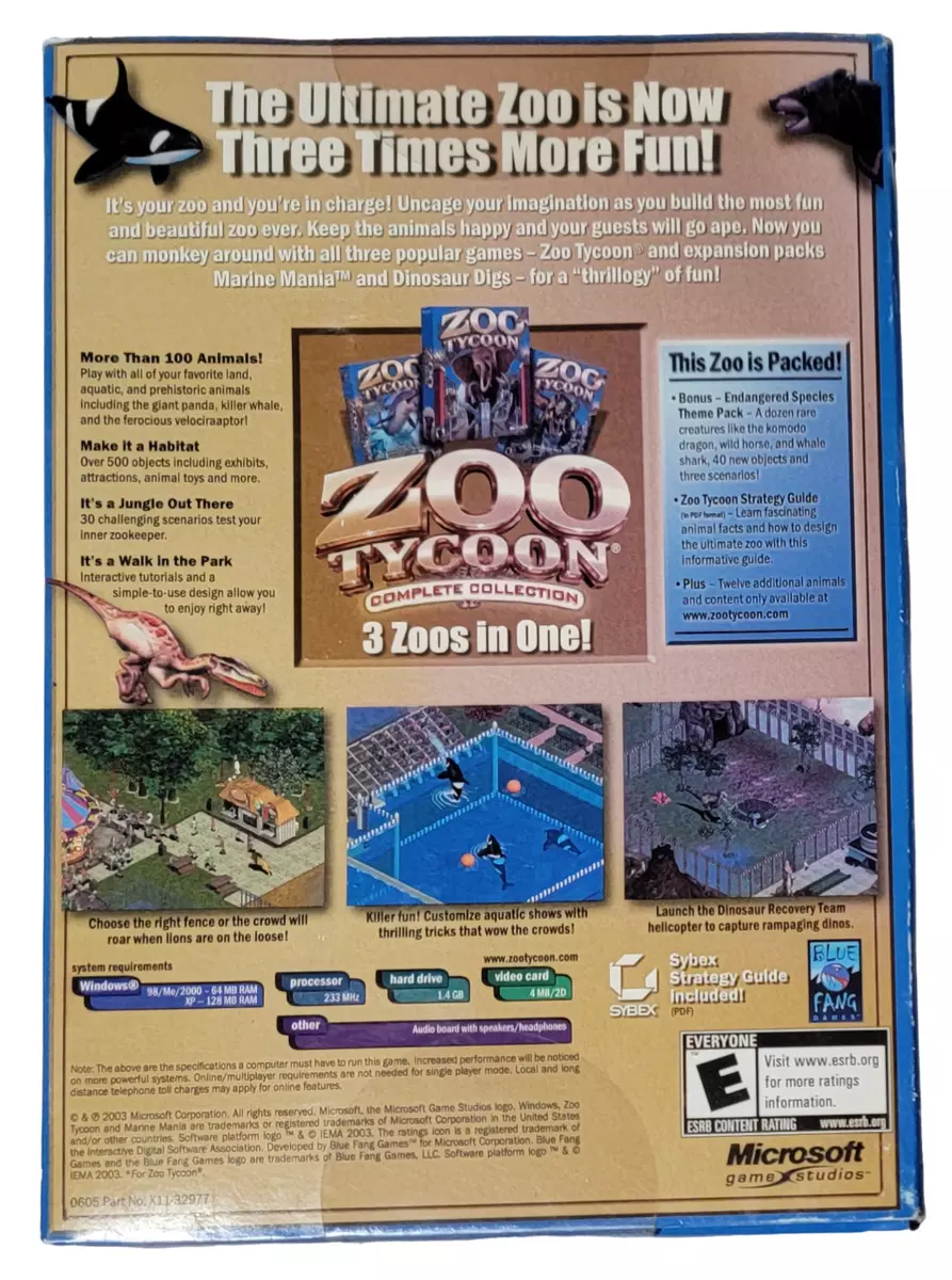 Zoo Tycoon Ultimate Animal Collection PC Game Brand New & Factory Sealed