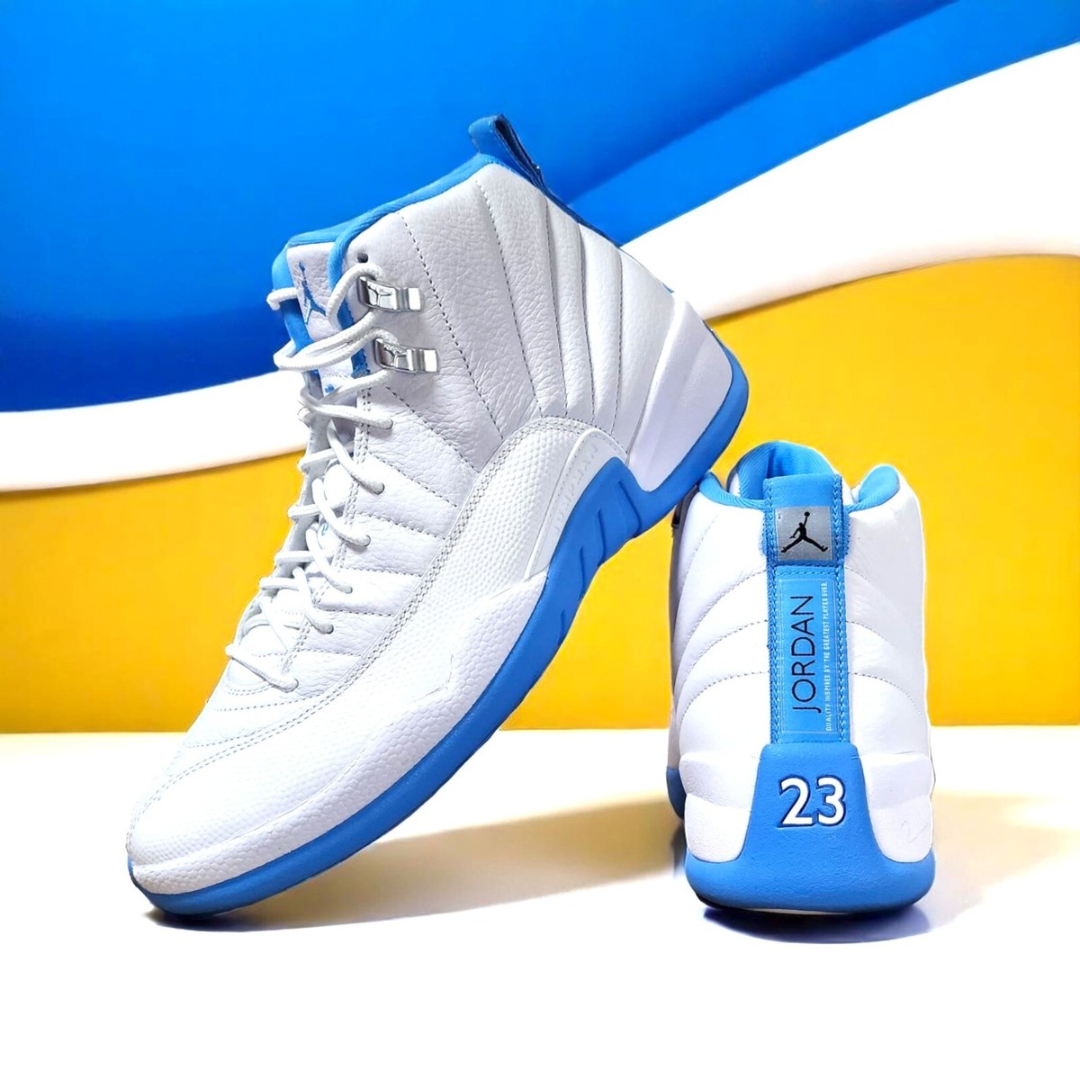 Nike Air Jordan 12 Retro Shoes Melo White University Blue CT8013