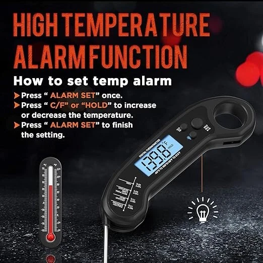Meat Thermometer Digital, Instant Read Meat ThermometerI for Grill Free Shipping