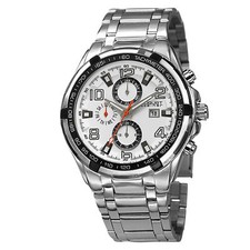 New Men's August Steiner AS8127SSW Swiss Multifunction Tachymeter Bracelet Watch