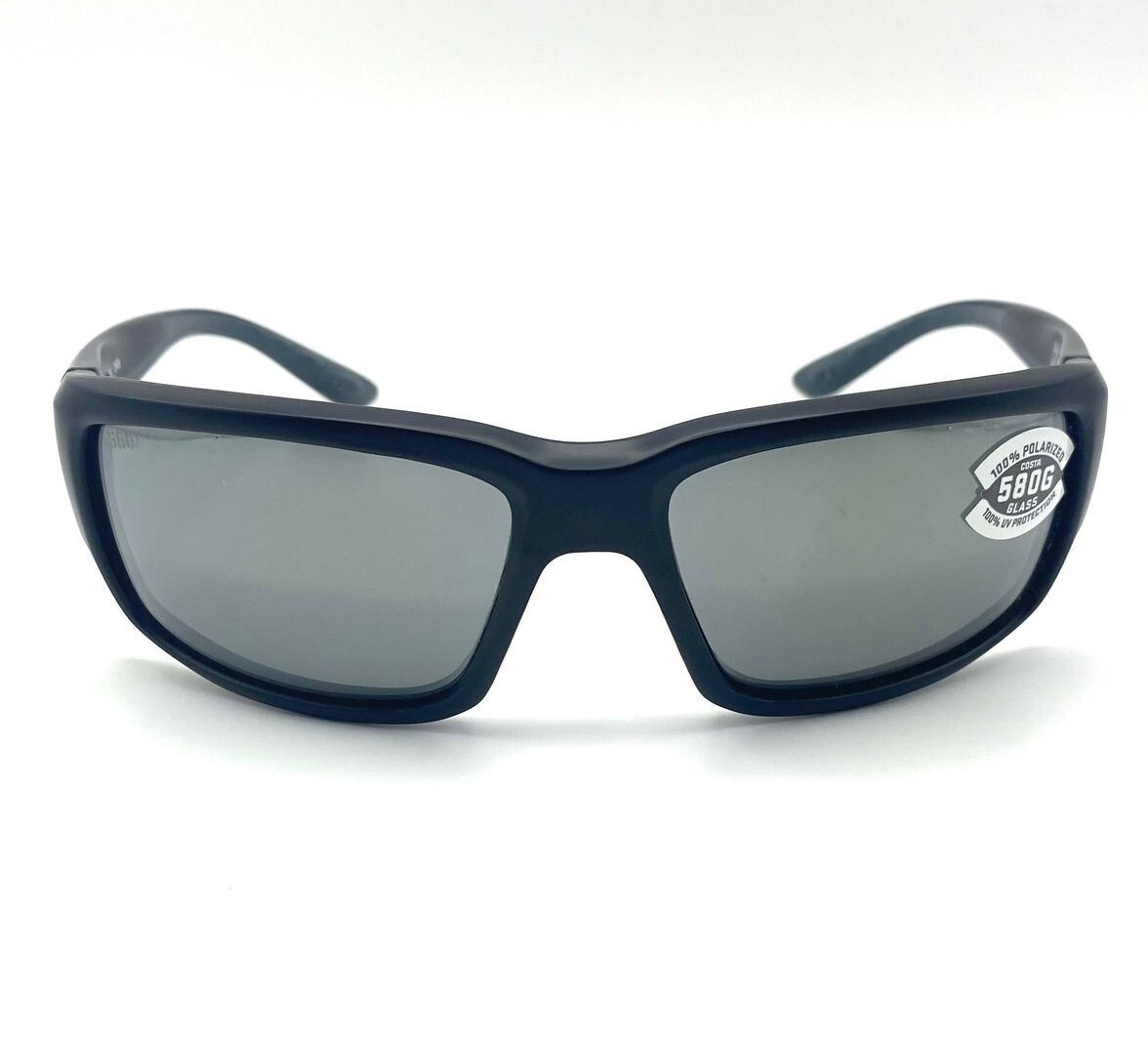 Costa Del Mar Fantail Sunglasses Matte Black/Gray Silver Mirror