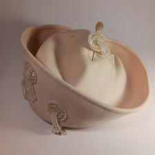 Vintage Cute Mr. John New York Paris Classic Style Wool Felt Bowler / Derby Hat 