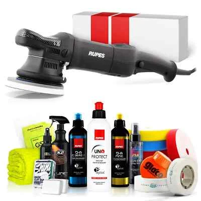 SHINY FREAKS Lucidatrice eccentrica Rupes BigFoot LHR 15ES 125 mm + set lucidante Rupes 18 pezzi