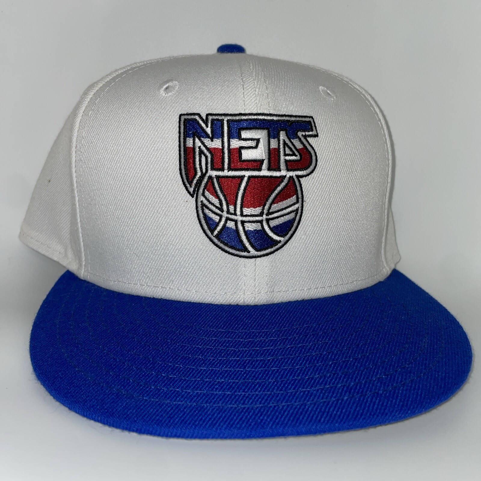 New Jersey Nets Fitted Hat Size 7 3/8 Hard Wood Classics New York Nets