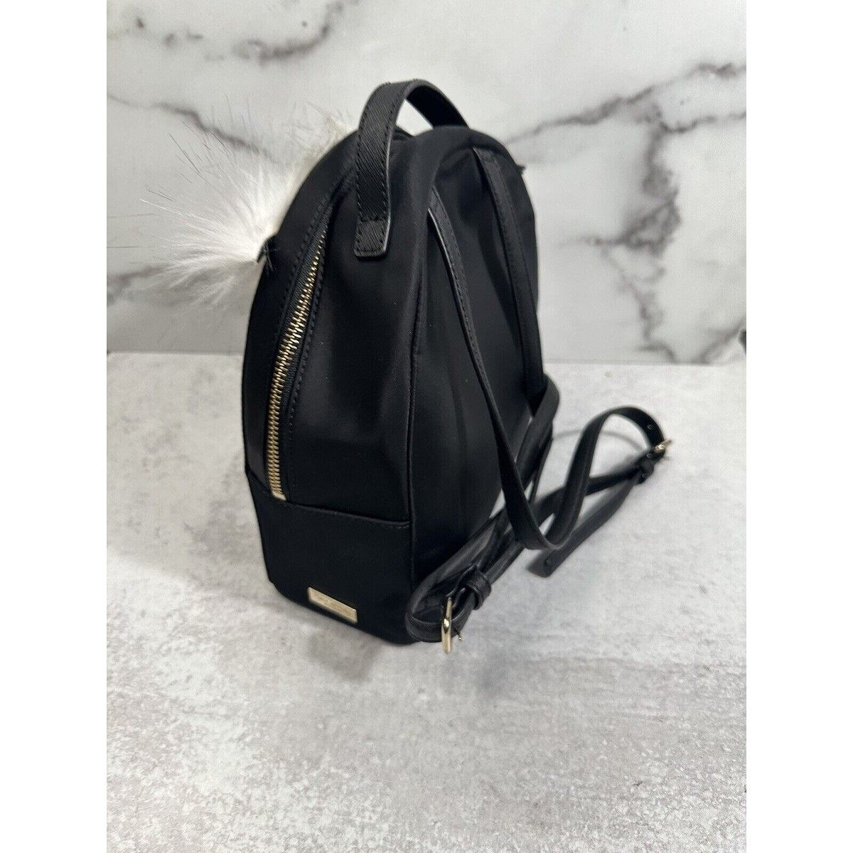 Kate Spade Leather Owl Tomi Star Bright Backpack Kate Spade Star Bright Owl Tomi Backpack in Cityscape Grey  main image 3
