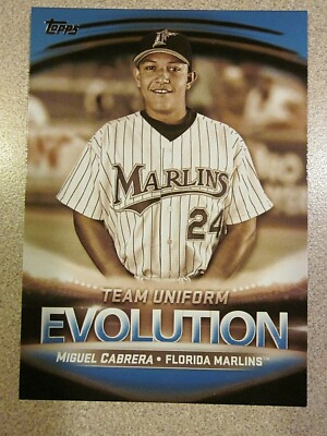 2019 TOPPS SERIES 2 BLUE #EL-2 TEAM UNIFORM EVOLUTION CABRERA-BRINSON MARLINS