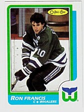 1986-87 O-PEE-CHEE #43 RON FRANCIS Hartford Whalers Hockey Card
