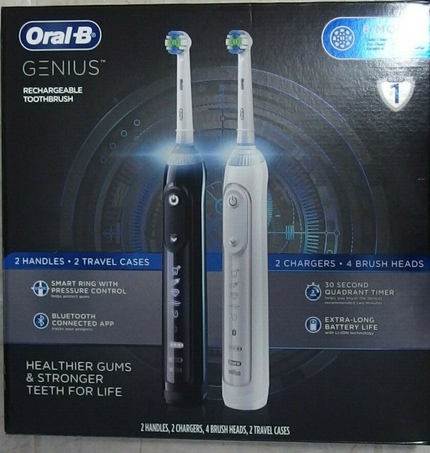 OralB Genius Rechargeable Toothbrush, 2pack (Brand new in the box) eBay