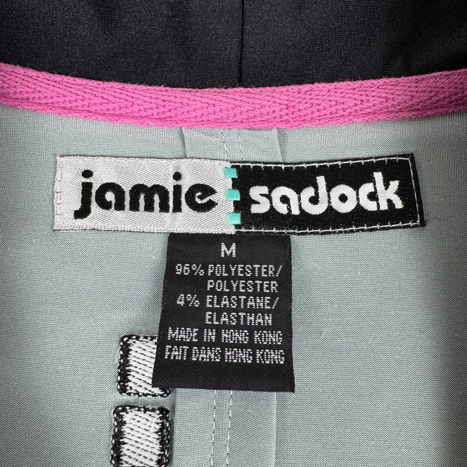 Camiseta sin mangas Jamie Sadock verde negro rosa adornada para mujer mediana M Foto 3 de 4