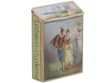 Antique French 14k Gold & Enamel Vesta Case 1900s