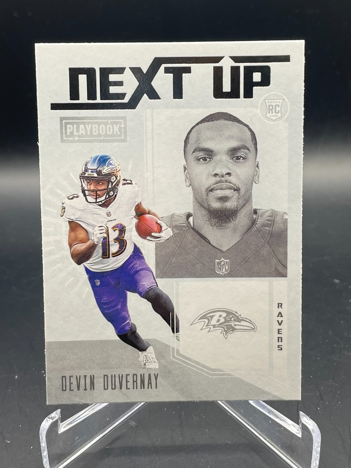 Devin Duvernay 2020 Panini Playbook Next Up Baltimore Ravens #NU-32 Rookie RC