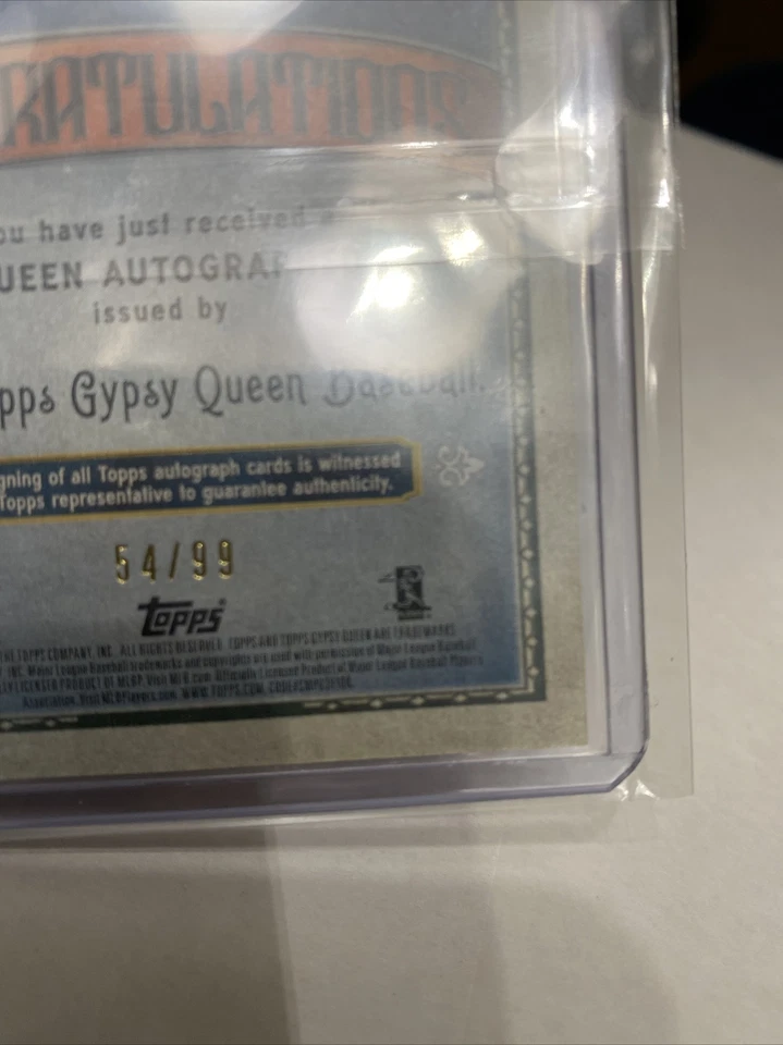 2021 Topps Gypsy Queen Tim Anderson Auto Jackie Robinson Day Orange #134 - Image 3 of 3