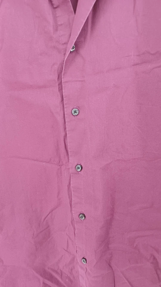 BEN SHERMAN Hombre Púrpura Manga Larga Con Botones XL 17/34-35 Trabajo Informal Foto 3 de 4