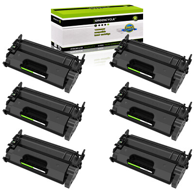 6PK Fits For HP Laserjet Pro M402n MFP M426fdw CF226A 26A Black Toner Cartridge