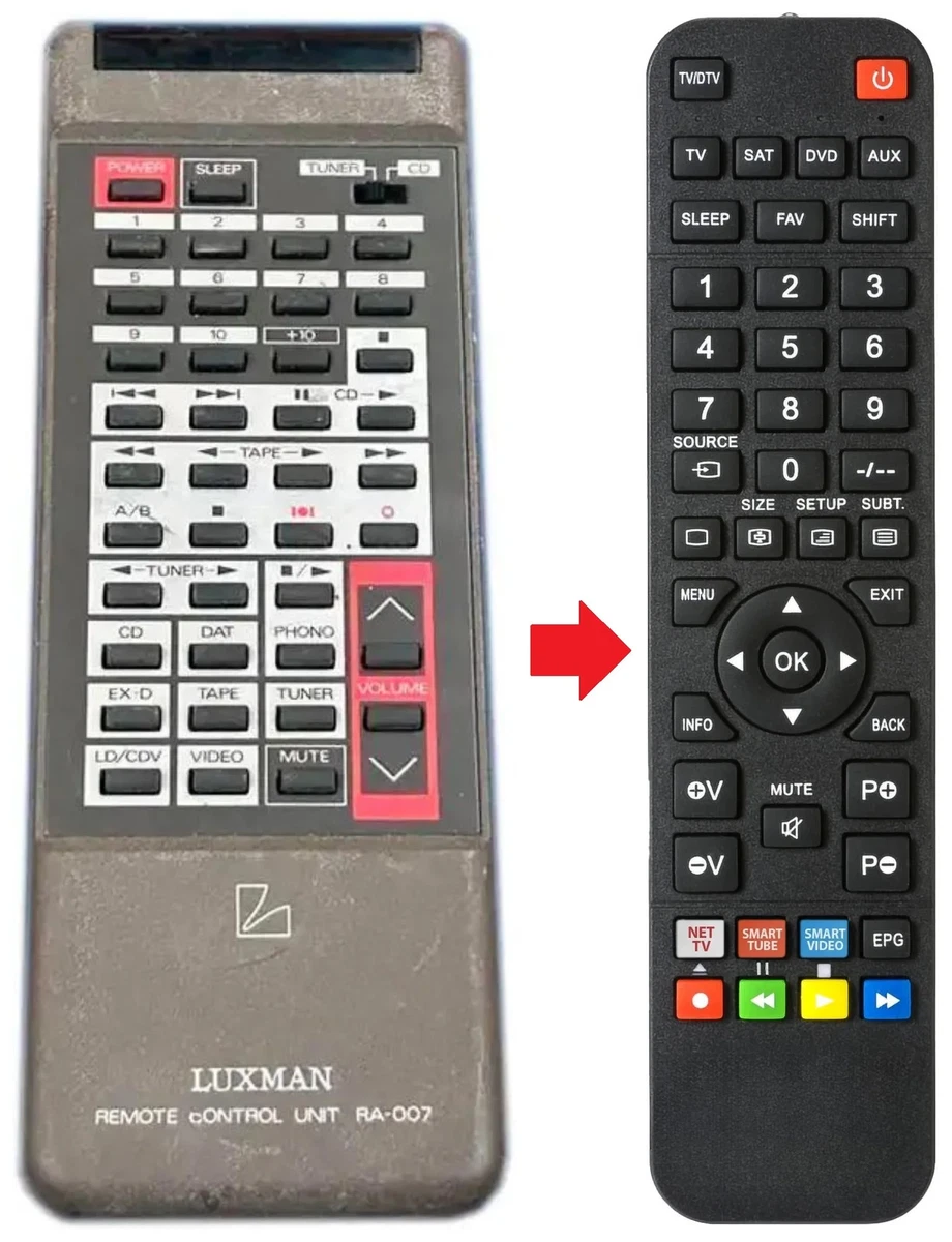 Télécommande Luxman RR-962 D'origine – Pour Amplificateur Luxman, Garantie 6 Mois