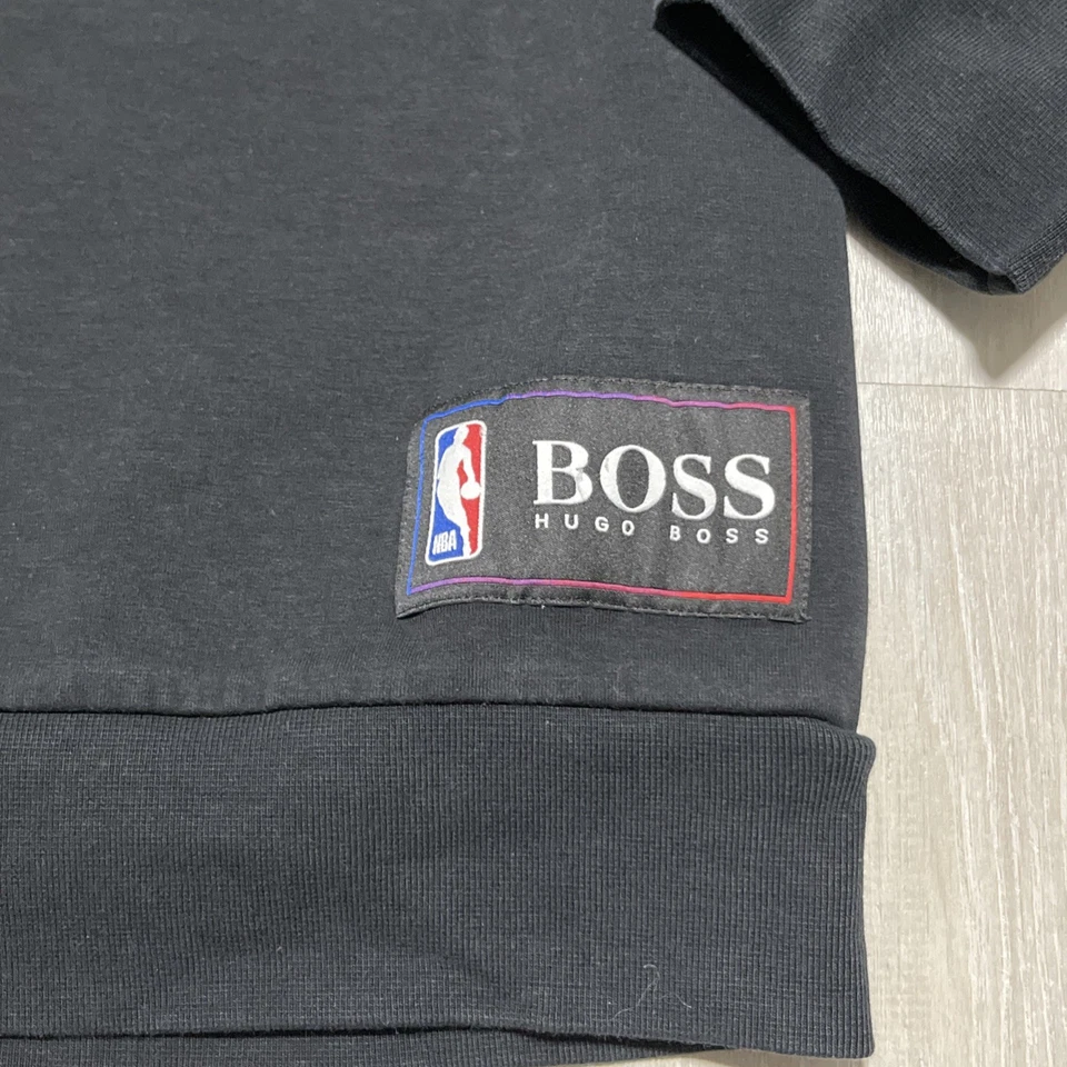 Sudadera con capucha negra Hugo Boss x Brooklyn Nets talla XL para hombre Foto 4 de 4