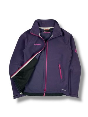 Mammut Damen Lila SOFtech Softshell Jacke Windbreaker Wandern Outdoor Gr.S