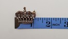 Elegant Royal Crown Brooch Pin Gold Tone Clear AB Rhinestones Faux Pearls — photo 9