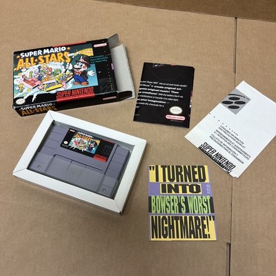 Super Mario All Stars (Super Nintendo SNES) Complete in Box CIB