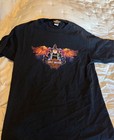 Harley Davidson Warr’s H D London England Graphic T Shirt, Black, Size L