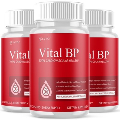 Vital BP Advanced Blood Support Vitamin Formula VitalBP 60 Capsules 3 Pack US
