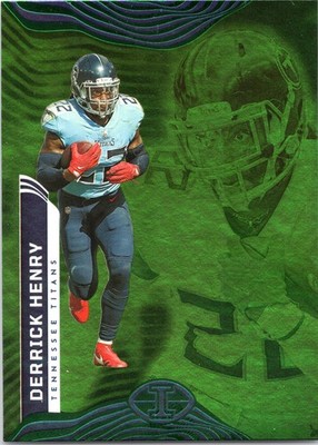 Derrick Henry Green Emerald Holo Foil Parallel Card 2022 Illusions Titans #96