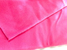 bright pink polyester fleece fabric 20" x 64" for blankets, crafts, clothing