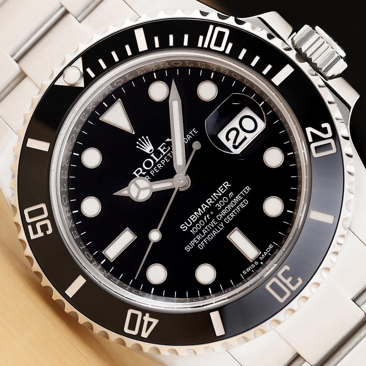 2018 CARD ROLEX MENS SUBMARINER DATE 116610LN CERAMIC 40MM BLACK