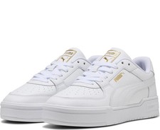 Image of PUMA CA Pro Women's Ladies White Leather Fashion Trainers Casual 40236601