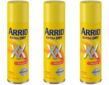 3 Arrid Arrid Extra Dry Antiperspirant Deodorant Spray Regular