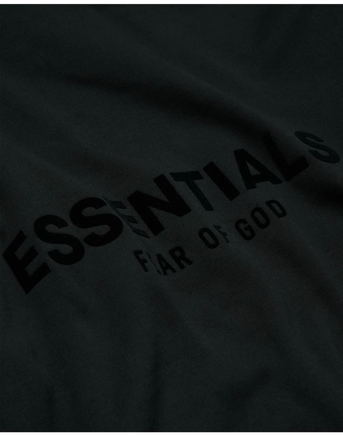 Felpa con cappuccio Fear of God Essentials nera elasticizzata berlina NUOVA FW22 100% AUTENTICA taglia XL