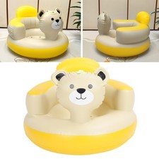 Baby Inflatable Seat Built In Air Pump PVC Shower Chair Infant Back Support Sofa