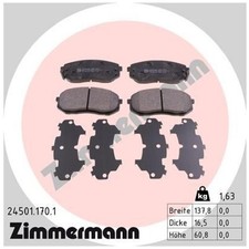 Satz Bremsbeläge Bremsklötze vorne für KIA Carens 3 UN Optima JF | 646418