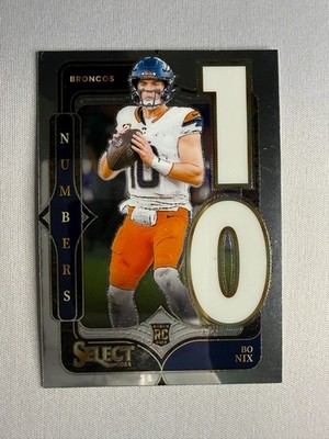 2024 Panini Select - Select Numbers Bo Nix #6 (RC)